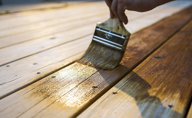 Wood floor oiling